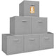 Gray - 13" x 13" x 13" - 6