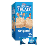 Kellogg's Rice Krispies Treats Crispy Marshmallow Squares – Lunchbox Snack for Kids, Pre-Portioned 12.4oz Box of 16 Bars
