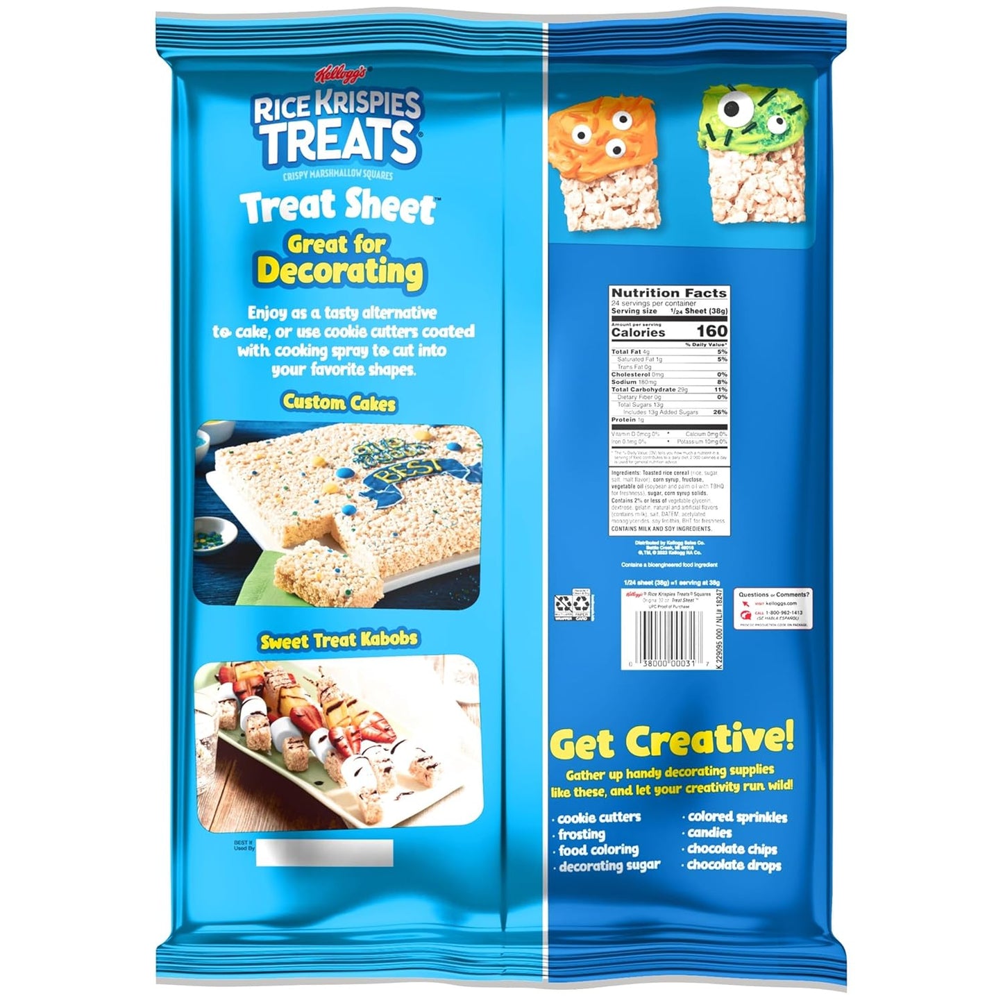 Rice Krispies Treats Marshmallow Sheet – Thoughtful Hostess Gift for Holiday Gatherings, 32oz