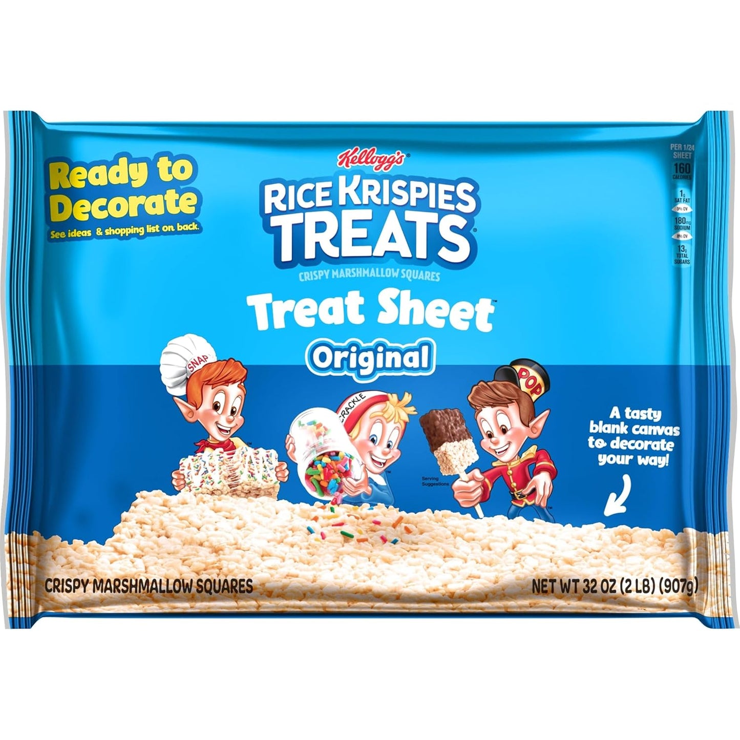 Rice Krispies Treats Marshmallow Sheet – Thoughtful Hostess Gift for Holiday Gatherings, 32oz
