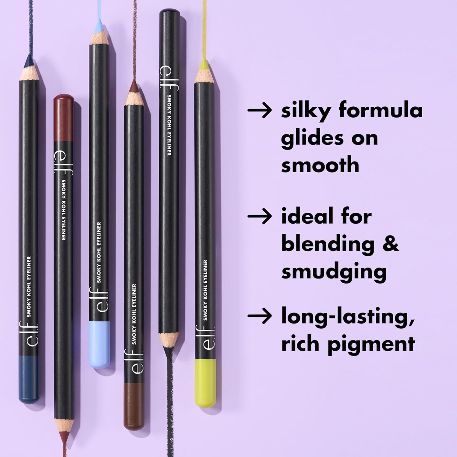 richly pigmented, long-wear color payoff