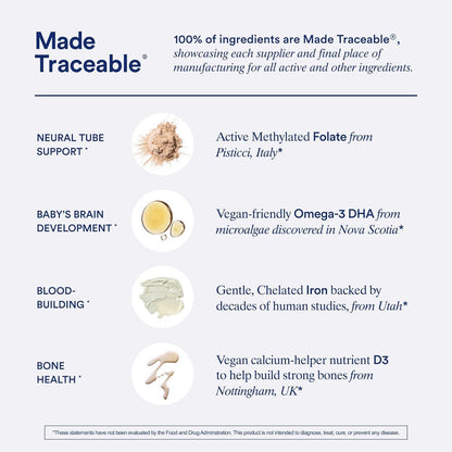 Ritual Bespoke Prenatal – Luxury Daily Capsule for Trying to Conceive, Third-Party Tested and Traceable Sourcing
