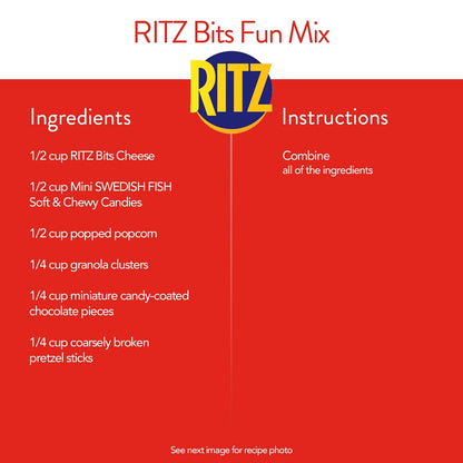 RITZ Bits Cheese Sandwich Crackers – Road Trip Travel Snack, 40 Single-Serve 1-oz Packs