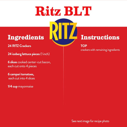 RITZ Original Crackers – Cholesterol-Free Snack for Balanced Lifestyle Pantries, 27.4 oz