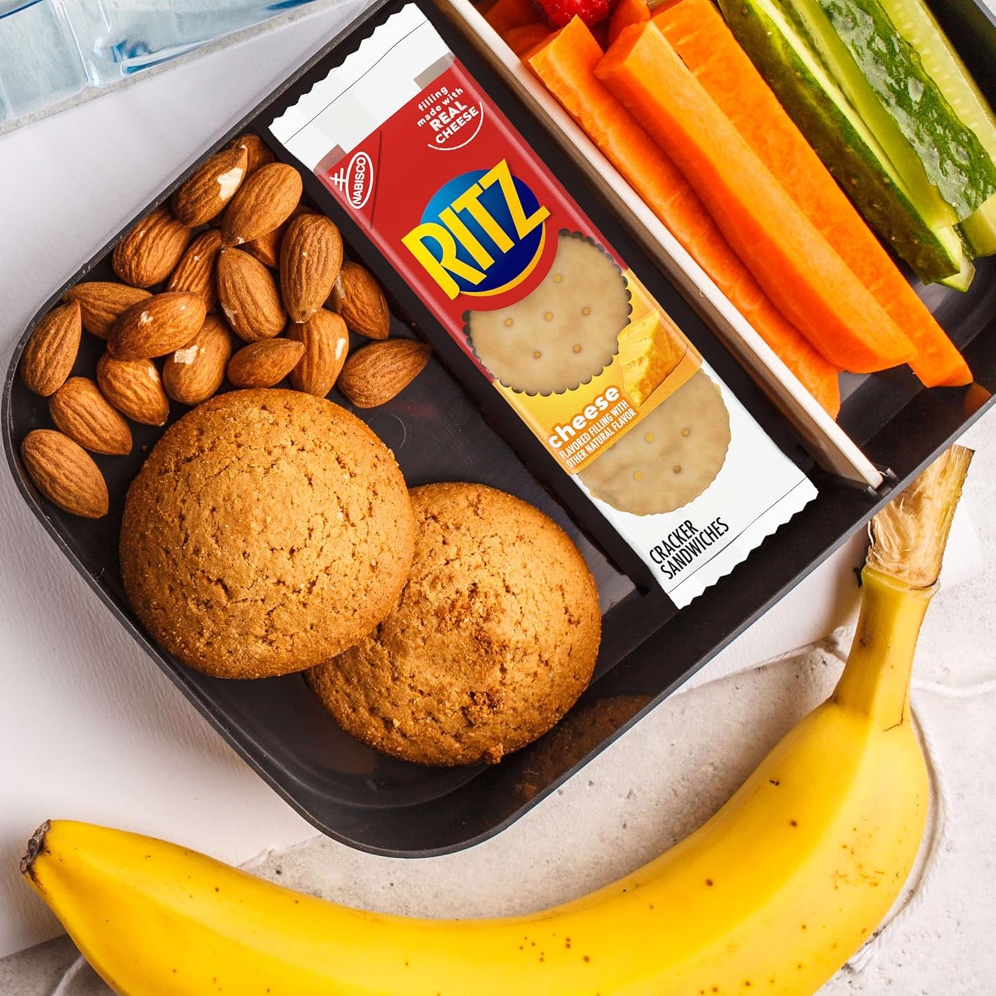 RITZ Peanut Butter and Cheese Sandwich Crackers Variety Pack – Travel-Ready Road Trip and Car Snack