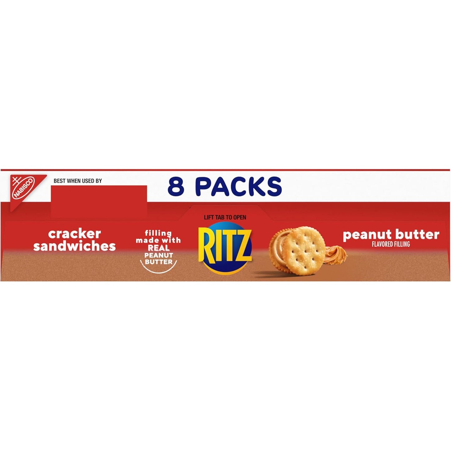 RITZ Peanut Butter Sandwich Crackers – Office Desk Drawer Snacks for Between-Meeting Fuel