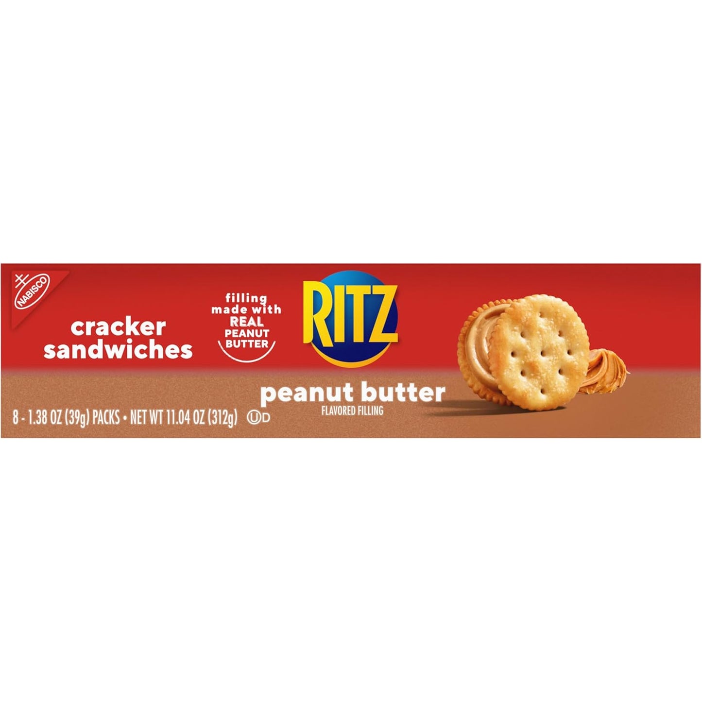 RITZ Peanut Butter Sandwich Crackers – Office Desk Drawer Snacks for Between-Meeting Fuel