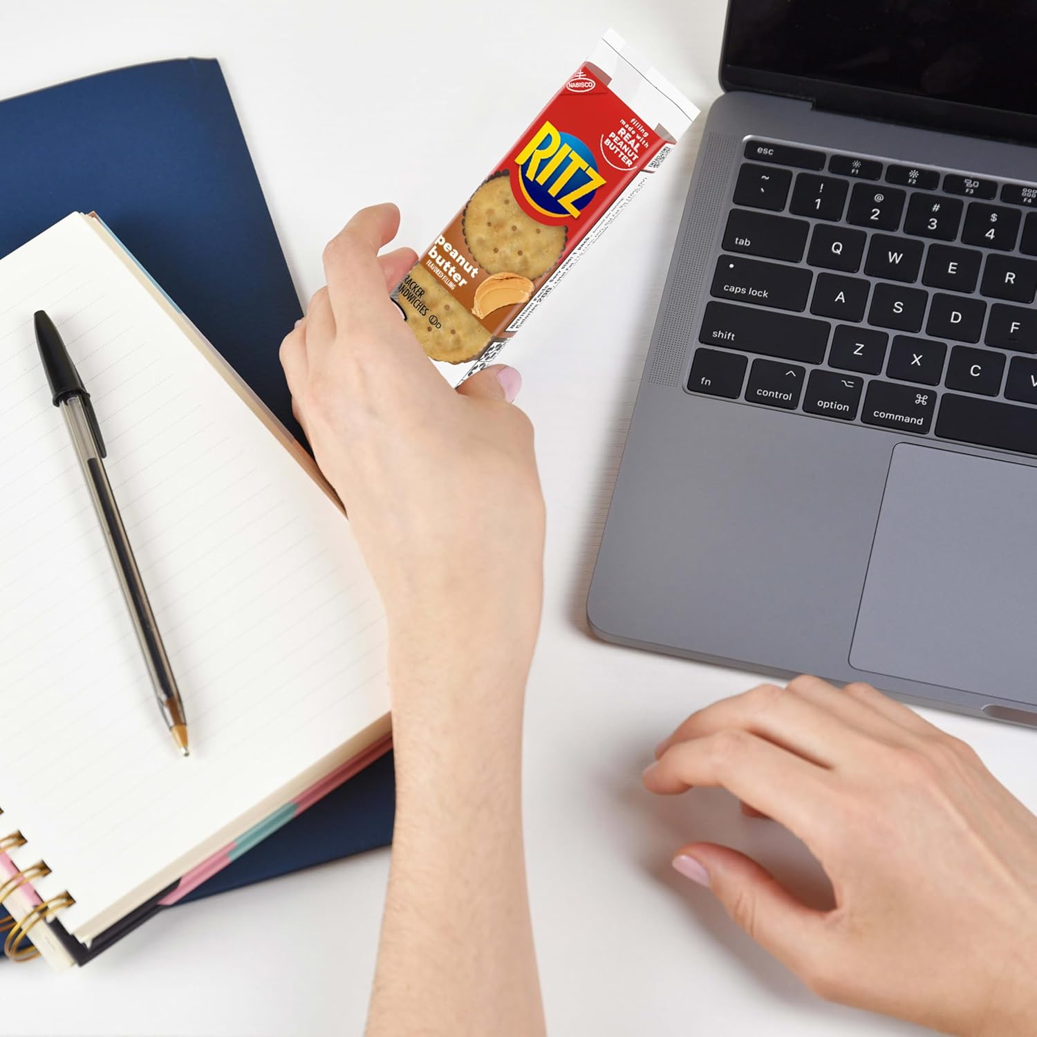 RITZ Peanut Butter Sandwich Crackers – Office Desk Drawer Snacks for Between-Meeting Fuel