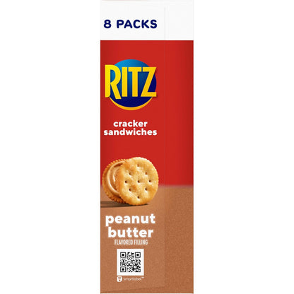 RITZ Peanut Butter Sandwich Crackers – Office Desk Drawer Snacks for Between-Meeting Fuel