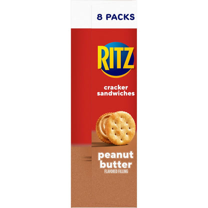 RITZ Peanut Butter Sandwich Crackers – Office Desk Drawer Snacks for Between-Meeting Fuel