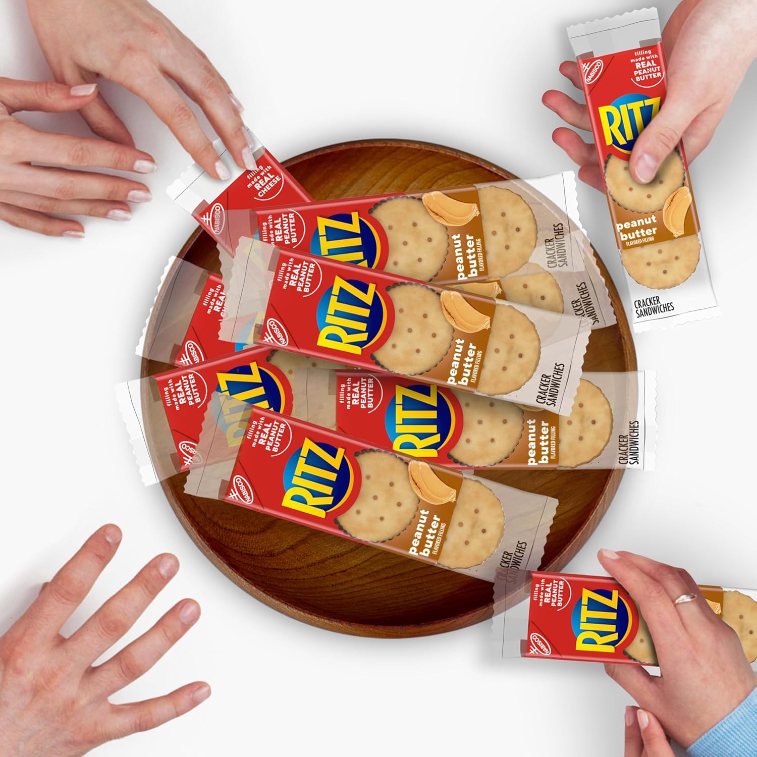 RITZ Peanut Butter Sandwich Crackers – Office Desk Drawer Snacks for Between-Meeting Fuel