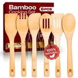 Riveira Hardwood Cooking Set – No Plastic Contact Tools for Allergy Sensitive Families