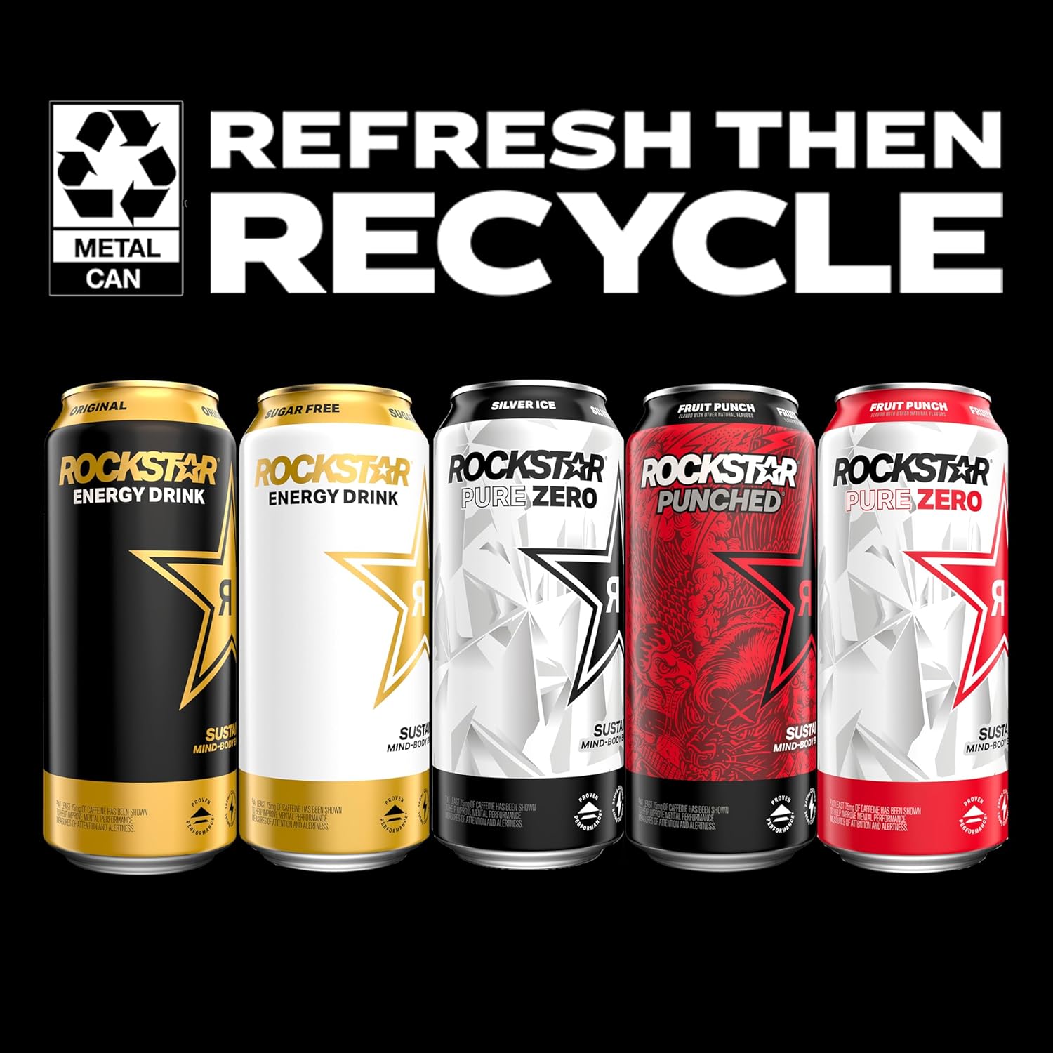 Rockstar Tropical Energy Drink – Portable 12oz Cans for Camping Coolers, Road Trip Dashboards, and Hike Trailheads