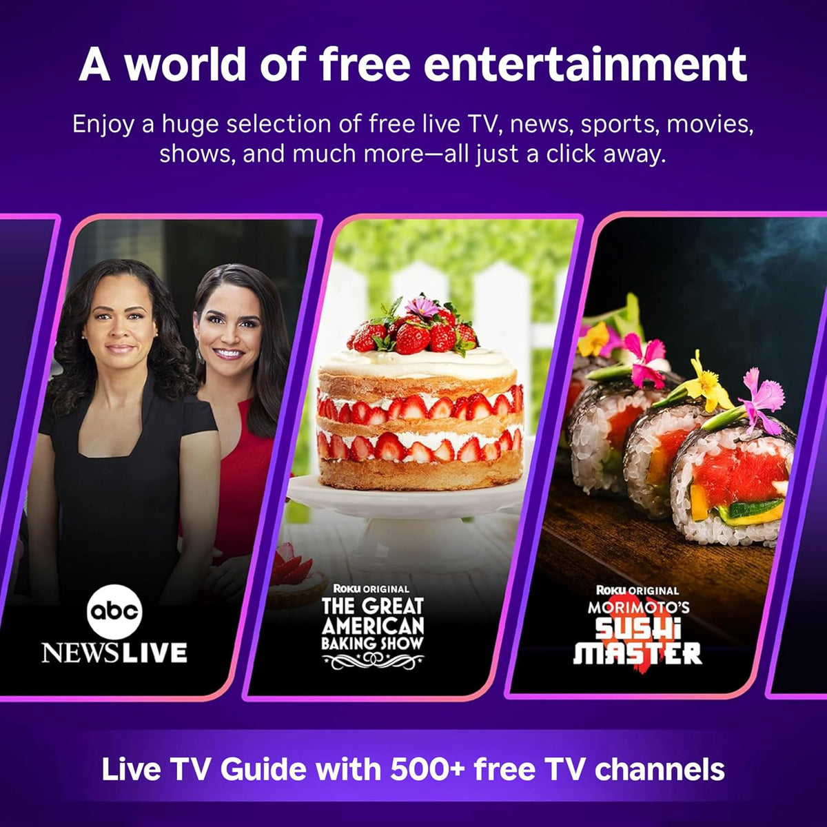 Roku Streaming Stick HD with Voice Remote – On-the-Go Streaming for Road Trips and Weekend Getaways