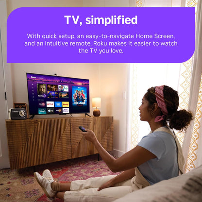 Roku Streaming Stick HD with Voice Remote – On-the-Go Streaming for Road Trips and Weekend Getaways