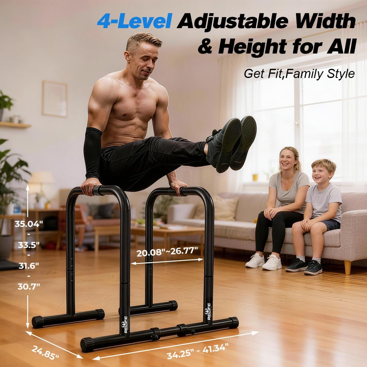 rotatable rubber feet with dual thickness for balance on uneven ground