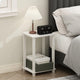 White/White - 2-Tier, Square Tubes - 1