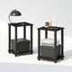 Espresso/Black - 2-Tier, Square Tubes - 2