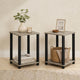 Grey Oak/Black - 2-Tier, Round Tubes - 2
