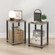 French Oak/Black - 2-Tier, Round Tubes - 2