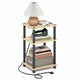 Natural Oak/Black - 3-Tier, Charging Station - 1