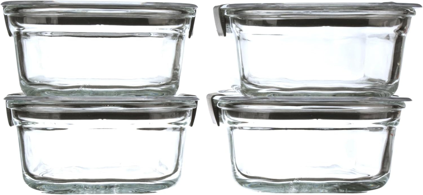 Rubbermaid Brilliance Glass Set – Healthy Portion Planning, Freezer-to-Microwave Routine