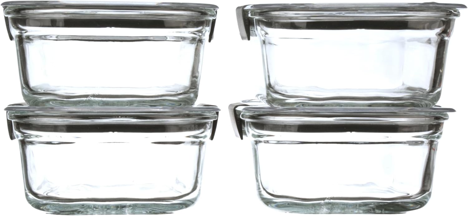 Rubbermaid Brilliance Glass Set – Healthy Portion Planning, Freezer-to-Microwave Routine