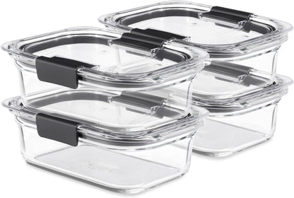Rubbermaid Brilliance Glass Set – Healthy Portion Planning, Freezer-to-Microwave Routine