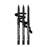 Ruby Kisses Auto Lip Liner Pencil 3 Pack – Luxe Black Lip Liner Set, Rich Creamy Formula for a Plush Full-Lip Finish