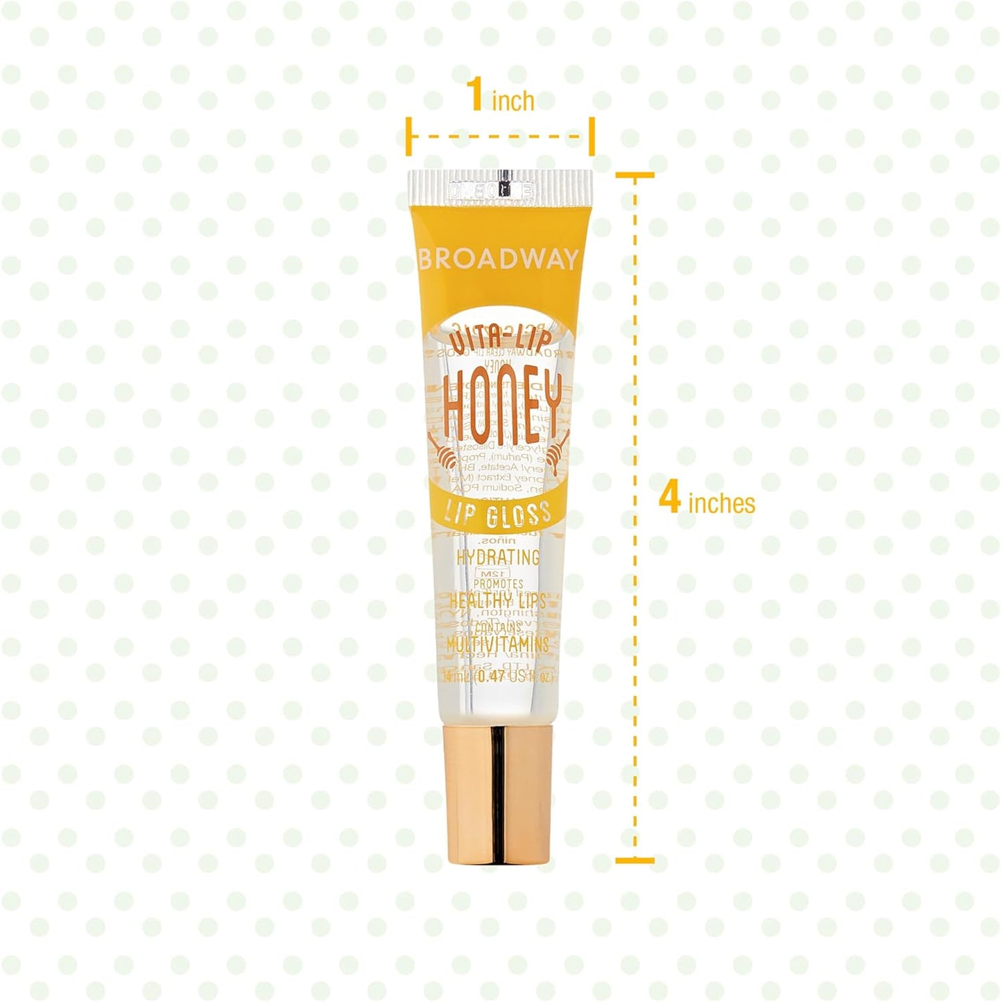 Ruby Kisses Broadway Vita-Lip Clear Lip Gloss – Thoughtful Stocking Stuffer and Valentine's Day Gift for Women, Soft Shine Lip Care Set