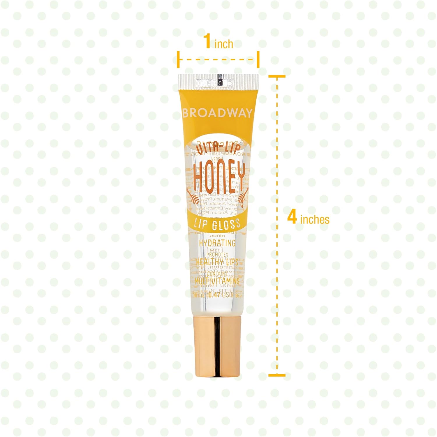 Ruby Kisses Broadway Vita-Lip Clear Lip Gloss – Thoughtful Stocking Stuffer and Valentine's Day Gift for Women, Soft Shine Lip Care Set