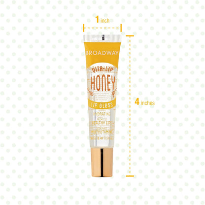 Ruby Kisses Broadway Vita-Lip Clear Lip Gloss – Thoughtful Stocking Stuffer and Valentine's Day Gift for Women, Soft Shine Lip Care Set