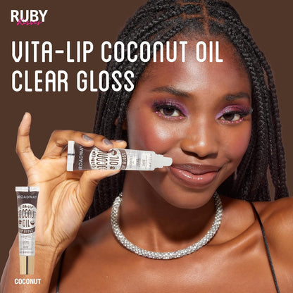 Ruby Kisses Broadway Vita-Lip Clear Lip Gloss – Tween & Teen Safe Daily Lip Care, Paraben-Free Hydration for School and Sleepovers