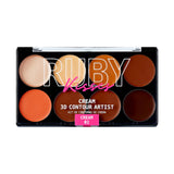 Ruby Kisses Flawless Finish 3D Contour Cream Palette – Travel-Ready Touch-Up Compact for Office and Evening Events