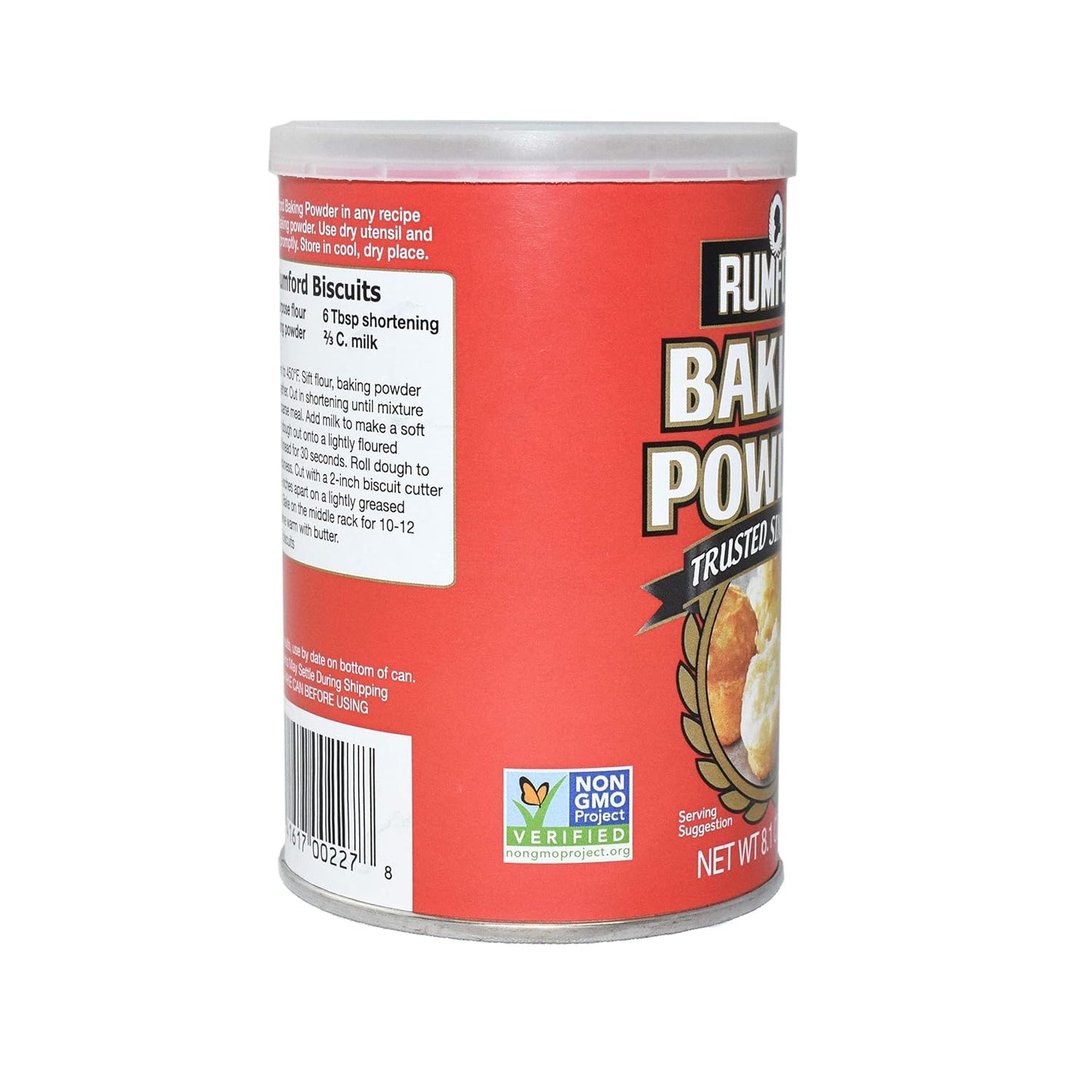 Rumford Double Action Baking Powder – Clean-Label Pantry Staple for Mindful Home Bakers, 8.1 oz
