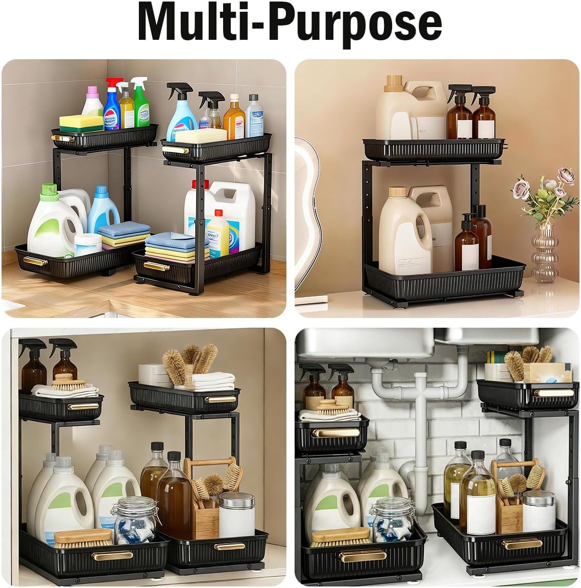 rust-resistant and waterproof materials suitable for wet under-sink zones