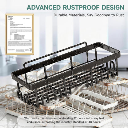 rust-resistant and waterproof rating for high-moisture shower use