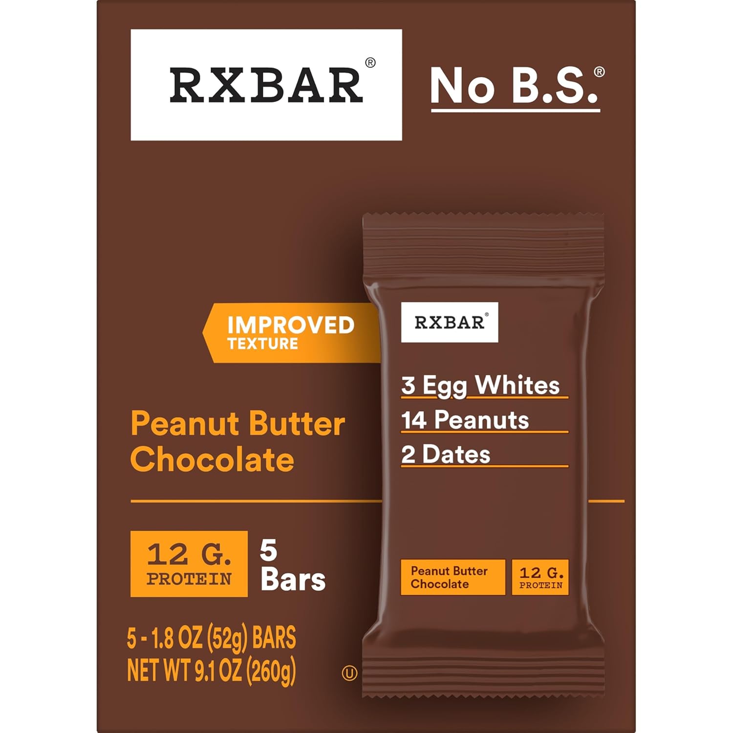 RXBAR 12g Protein Bar – Portable Commute Snack for Busy Professionals and Travel Days