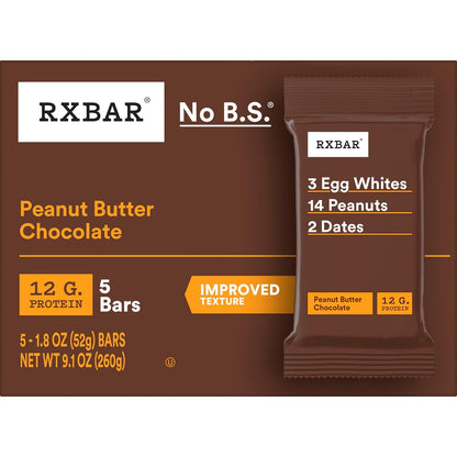 RXBAR 12g Protein Bar – Portable Commute Snack for Busy Professionals and Travel Days