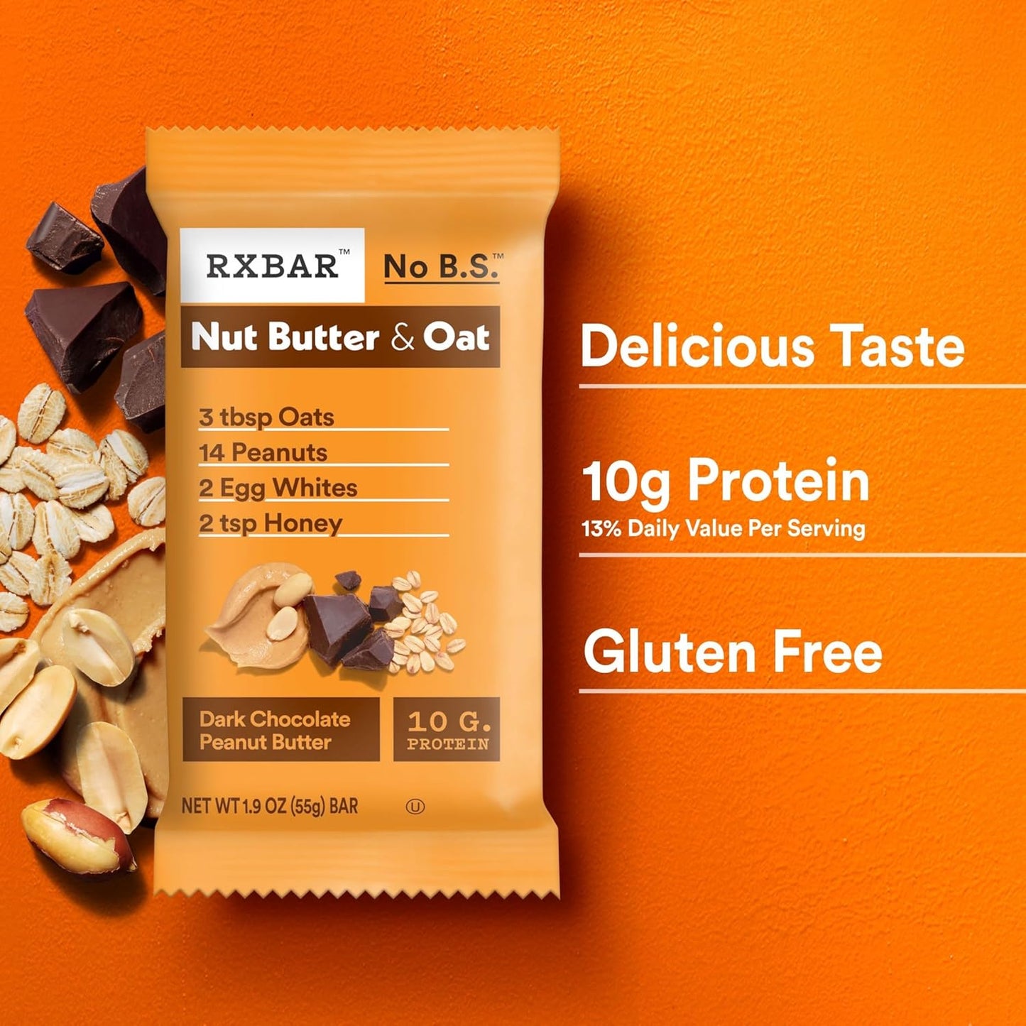 RXBAR Dark Chocolate Peanut Butter Protein Bar – Clean-Label Wind-Down Fuel for Wellness Routines