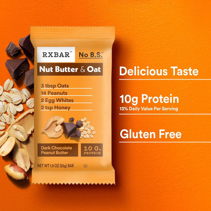RXBAR Dark Chocolate Peanut Butter Protein Bar – Clean-Label Wind-Down Fuel for Wellness Routines