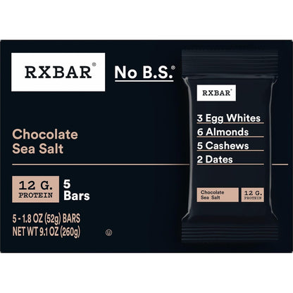 RXBAR Gluten Free Protein Bar – Whole-Food Snack for Health-Conscious Pantry Restocks, 30-Count Bulk Pack