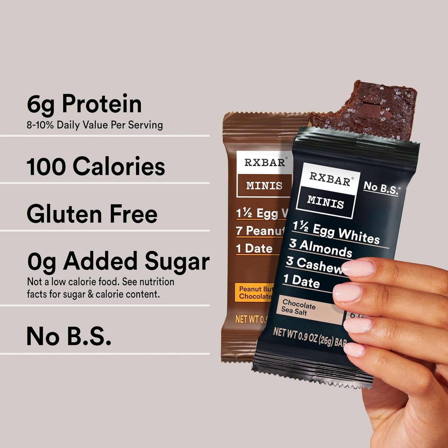 RXBAR Minis Protein Bars – Mindful Snack for Clean-Eating Wellness Routines, Pantry and Lunch Bag Friendly