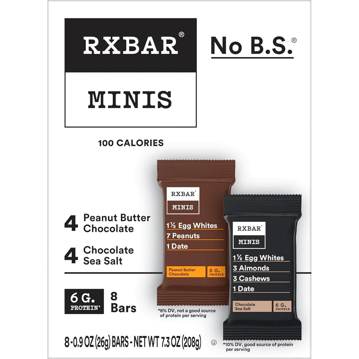RXBAR Minis Protein Bars – Mindful Snack for Clean-Eating Wellness Routines, Pantry and Lunch Bag Friendly