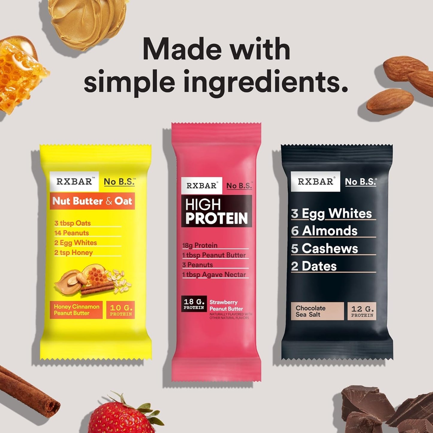 RXBAR Plant Protein Bar Vanilla Peanut Butter – Mindful Pantry Staple for Self-Care Sundays