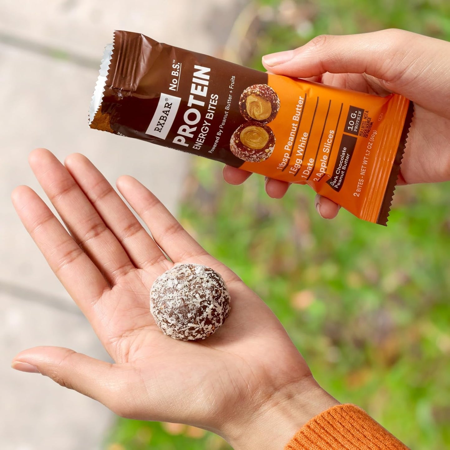 RXBAR Protein Balls for Wellness Routines, Gluten Free Dark Chocolate Peanut Butter Snack for Self-Care Days and Gym Bag Fuel