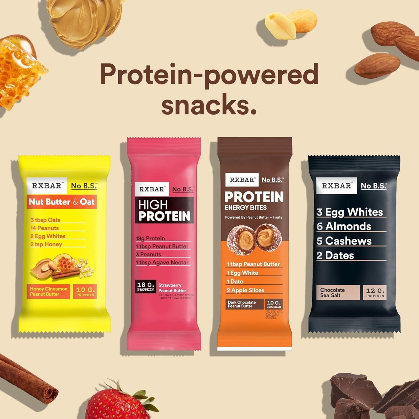 RXBAR Protein Balls for Wellness Routines, Gluten Free Dark Chocolate Peanut Butter Snack for Self-Care Days and Gym Bag Fuel