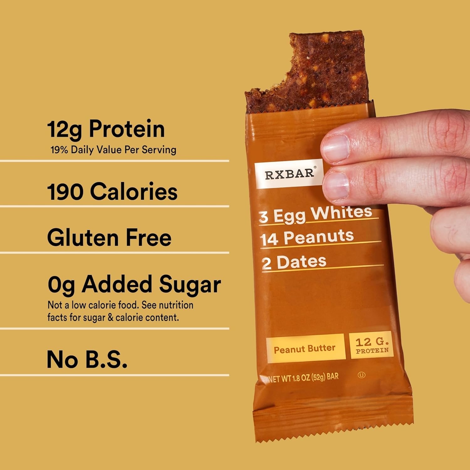 RXBAR Protein Bar Peanut Butter – Portable Post-Workout Refuel for Active Wellness Lifestyles