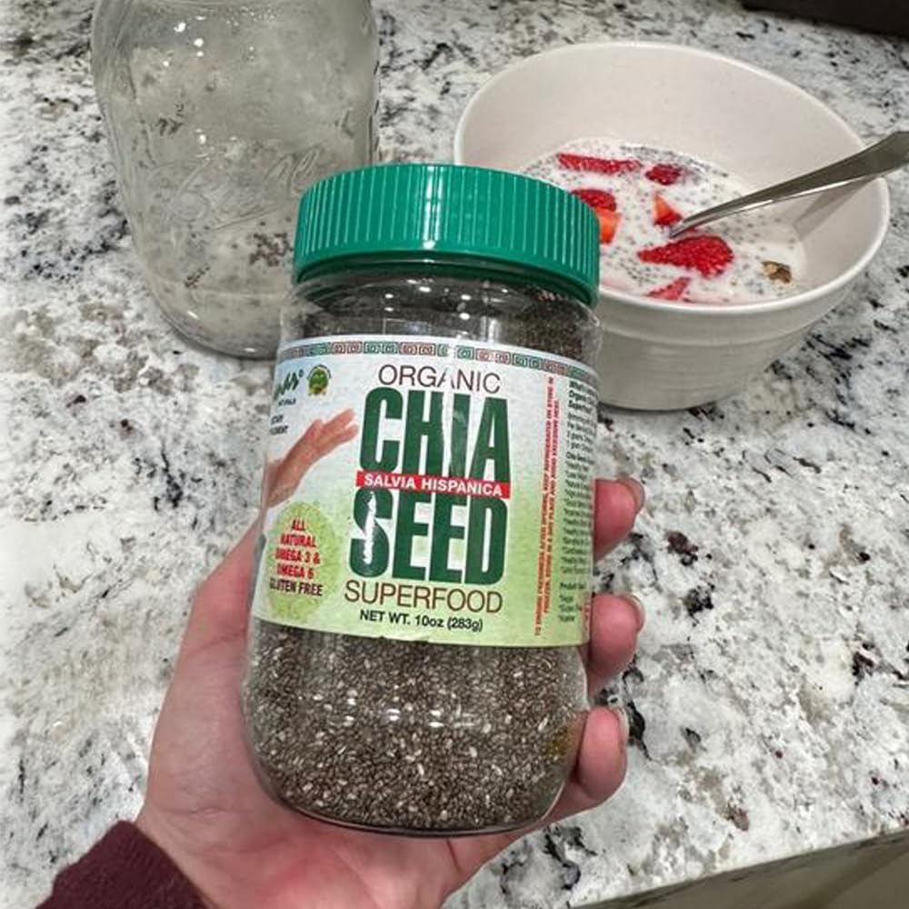 Sanar Naturals Chia Seeds – Portable 10 oz Pouch for Camping Meals and Backcountry Smoothies, Lightweight Superfood