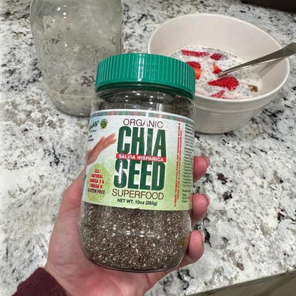 Sanar Naturals Chia Seeds – Portable 10 oz Pouch for Camping Meals and Backcountry Smoothies, Lightweight Superfood
